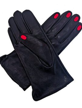 Leather with Nail Illusion - Gloves