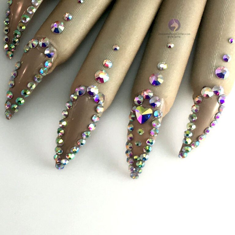 Naked Nail Gloves Unicorns Poop Glitter