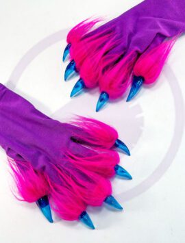 Party Monster - Purple with Pink Fur, Blue Claws