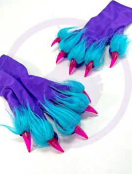 Party Monster - Purple with Blue Fur, Pink Claws