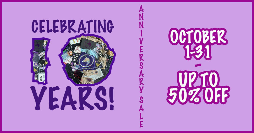 Ten Year Anniversary Sale Starts October 1